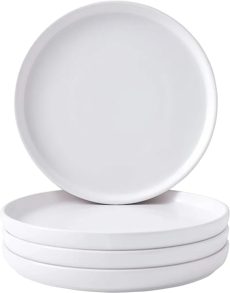 Bruntmor 8-Inch Ceramic Plates Set of 4